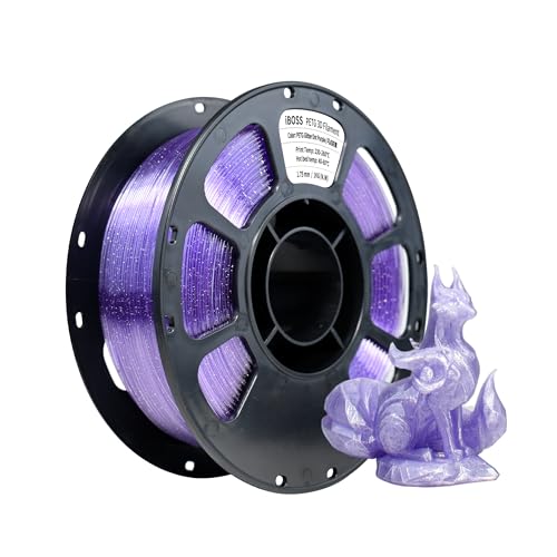 Filament iBOSS PETG Fioletowy Brokatowy/Mieniący (PURPLE GLITTER)