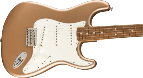 Fender Limited Edition Vintera ’70s Stratocaster Hardtail PF Firemist Gold – Guitare Électrique - Les Beatles, Paul McCartney, John Lennon, RIngo Starr, George Harrison Fender Limited Edition Vintera '70s Stratocaster Hardtail PF Firemist Gold - Guitare Électrique – Image 4