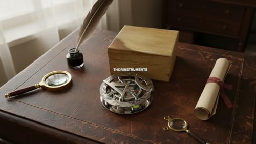 Brújula Reloj de Sol Náutica con Caja de Teak miniatura 7