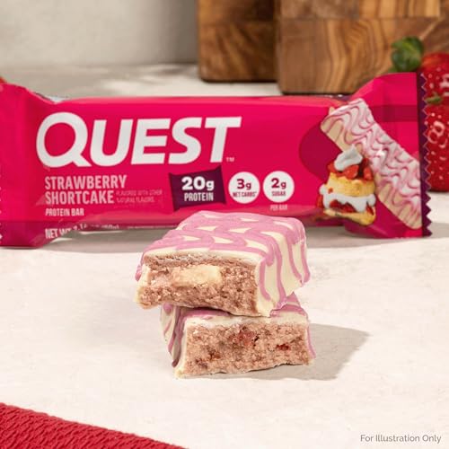 image for Quest Nutrition Protein Bars, Strawberry Shortcake, 20g Protein, 2g Su