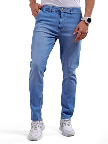 Image of The Indian Garage Co Men Slim Fit Solid Mid-Rise Jeans