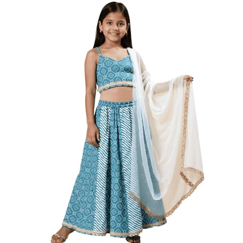Image of Nautinati Girls Lehenga Choli Set