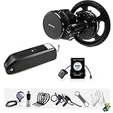 BAFANG Elektrofahrrad Umbausatz Mittelmotor Umbausatz 750W 48V BBS02B für Mountain Rennrad, eBike Umbausatz Mit Pedelec DIY ebike Converter mit Display Controller, BB68mm