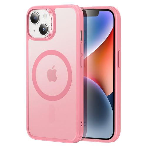 ESR for iPhone 14/13 case, Translucent Matte Case, Compatible with MagSafe, Military-Grade Protection, Classic Series, Frosted Pink