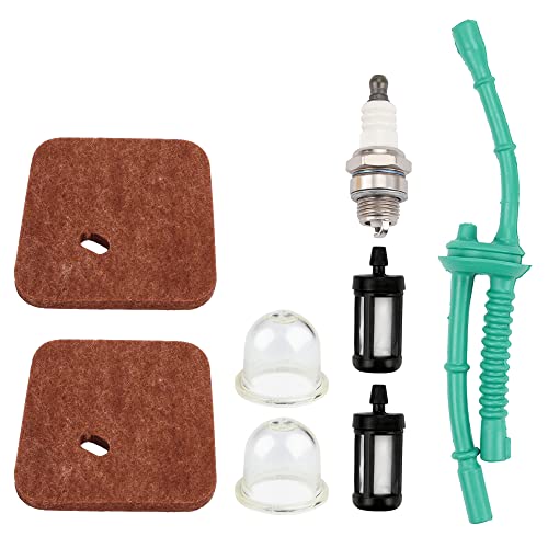 Dalom FS55R Air Filter Fuel Line Primer Bulb Tune Up Kit for STIHL FS55 FS38 FS45 FS46 KM55 HL45 MM55 FS100 FS110 FS130 String Trimmer Weed Eater