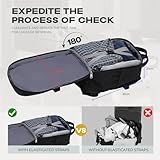 VMIKIV for Ryanair Cabin Bags 40x30x20 Underseat 40x20x25 Carry On Bag for Wizz Air,Small Travel Backpack Cabin Size for Vueling Men Women,Under Seat Hand Luggage for Wizzair Airlines Weekend - Image 3