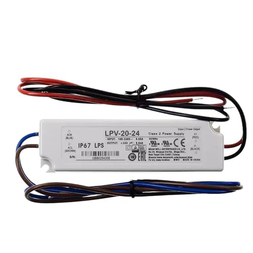 Alimentation LED etanche IP67 LPV-20 eviter le scintillement des ampoules 20W