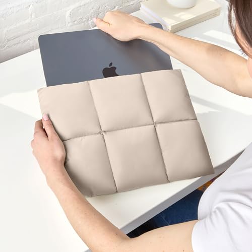 Image of Vandel Puffy Laptop Sleeve 13 inch - 14 inch Waterproof Laptop Sleeve Case, Compatible with 13 inch MacBook Air /Pro 13 / MacBook Pro 14, iPad Pro 12.9, 13.3 in HP Dell, Air Case, Computer Bag Cover
