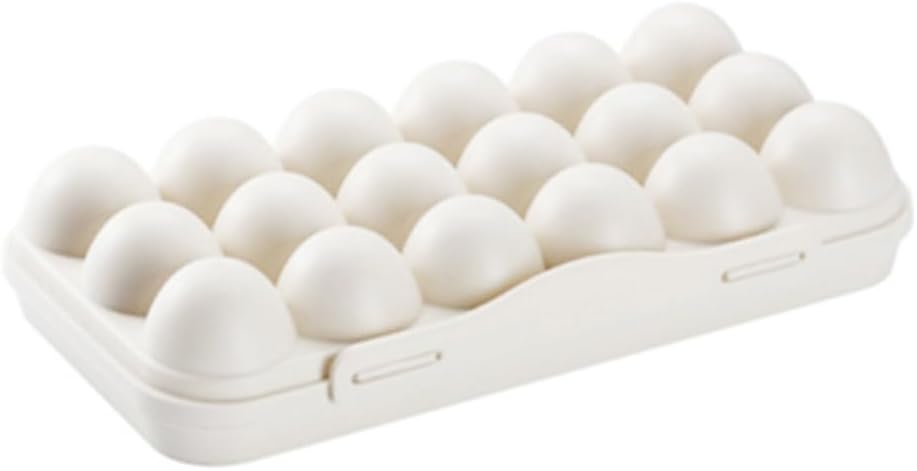 18 Grids Egg Storage Box Collapsible Egg Keeper for Refrigerator Plastic