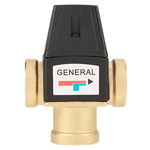 Rockyin 3-Wege-DN20 Innengewinde Messing Thermostat-Mischventil for Solarwarmwasserbereiter Cover