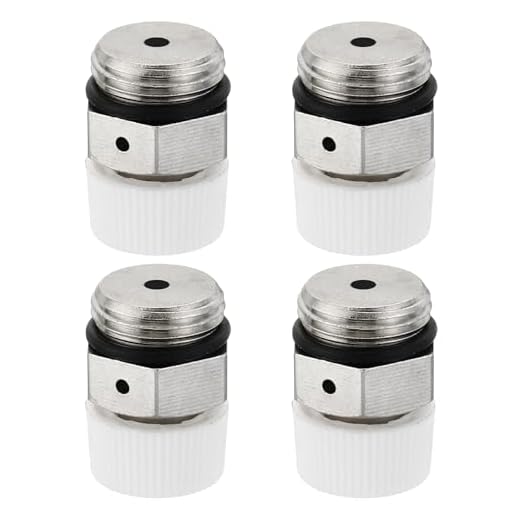 4 Stück 3/8 Zoll Entlüftungsventil, 3/8" Automatisches Entlüftungsventil mit Kunststoffkopf, Kupferbelüftungsventile Ablassventil für Luftfreigabe in Heizungsanlagen und Wärmesysteme
