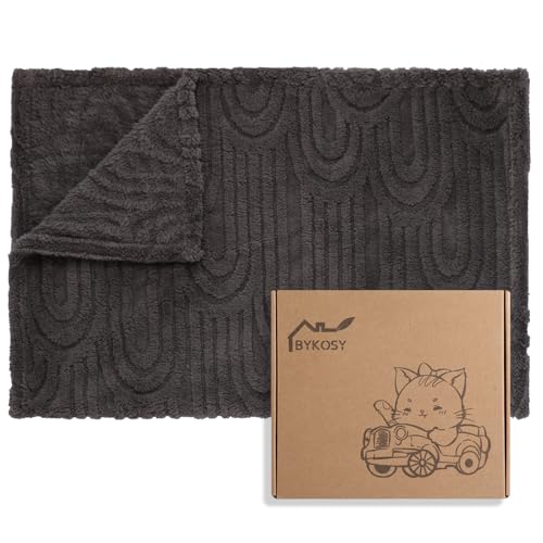 Image of Ultra Soft Fleece Baby Blanket,Swaddle & Receiving Blankets for Newborn Infant,Nursery Blanket for Crib for Boys & Girls Rainbow 30 inchx40 inch Gray