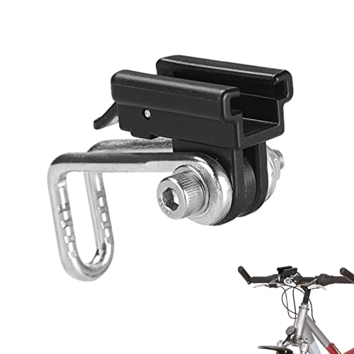 holexty Lampe Poche pour vélo,Lampe Poche à Fourche Centrale en Caoutchouc épais - Clip Serrage Montage Guidon en Aluminium pour Lampe lumière caméra