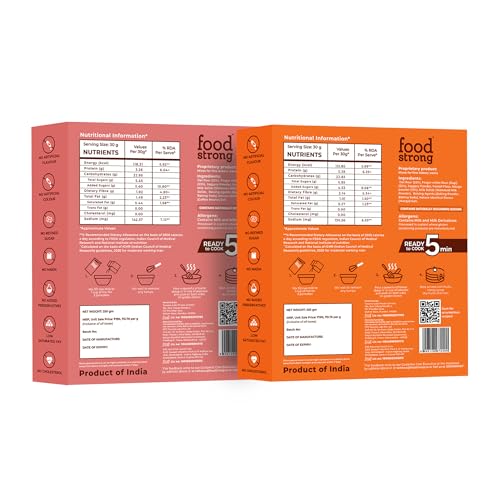 Image of foodstrong Oats & Millets Mango & Coffee Mocha Waffle & Pancake Mix, High Protein & Fibre, No Maida, No Refined Sugar - With Jaggery, Eggless Instant Breakfast Mix 250G X Pack Of 2
