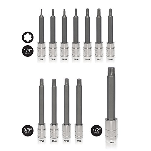 Neiko 10287A Extra Long Socket Bits And Deep Socket Set | 60 Piece | S2 Tamperproof Torx Plus Bits And Cr-V Steel E-Torx Sockets #TOP4