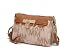 Produktbild MKF Crossbody Taschen für Damen, Armband Strap - PU Leder Schulter Handtasche - Kleine Pocketbook Messenger börse, Beige (Beige), Small