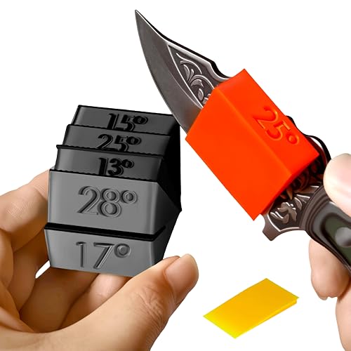 Angle guiding maintaining guide wedges 13° 15° 17° 21° 25° 28° anti slip angle guides. Whetstone knife blade sharpener sharpening stone angle wedge.(Grey Black Red)