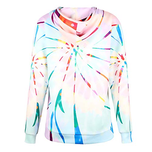 Damestrui met capuchon Tie-Dye bedrukt hoodies pullover casual lange mouwen sweatshirts tops hoodie sweatshirt capuchontrui pullover casual bovenstuk met motief tieners meisjes lange mouwen tops blouse - Image 4