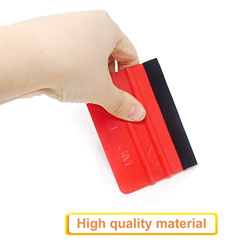Image of Honbay 6PCS Plastic Felt Edge Squeegee Plastic Scraper Decal Applicator Car Wrapping Tool Kits for Car Vinyl Wrap, Window Tint, Wallpaper, Decal Sticker Installation