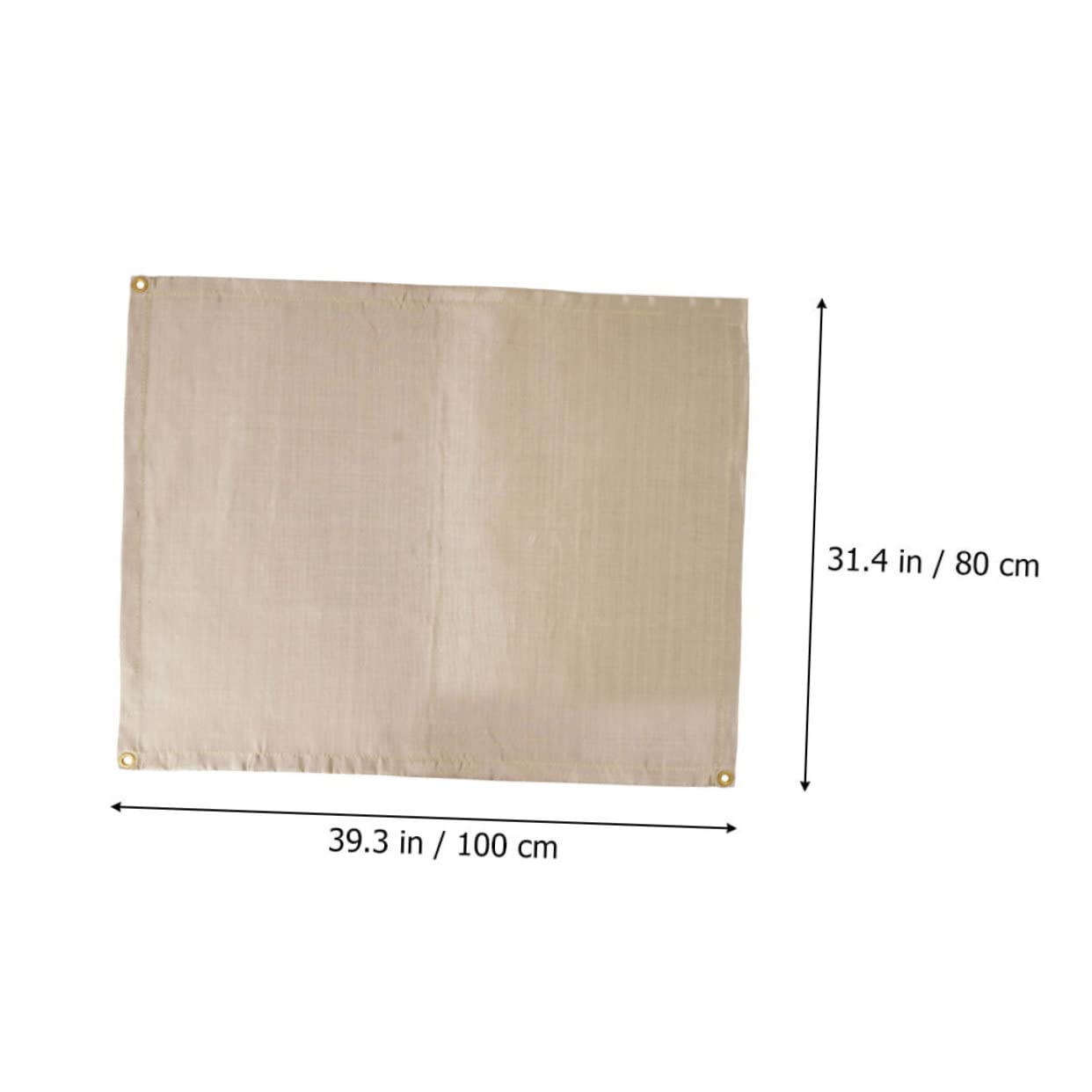 LIOOBO Fireproof Thermal Resistant Blanket for Camping Outdoor BBQ and Kitchen Durable Fiberglass Fire Blanket with Ground Fixation for Protection