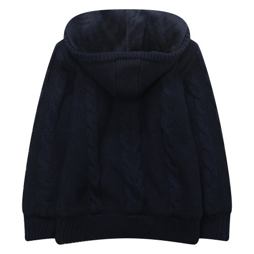 Richie House Little Girls' Cardigan Sweater with Hood RH14423