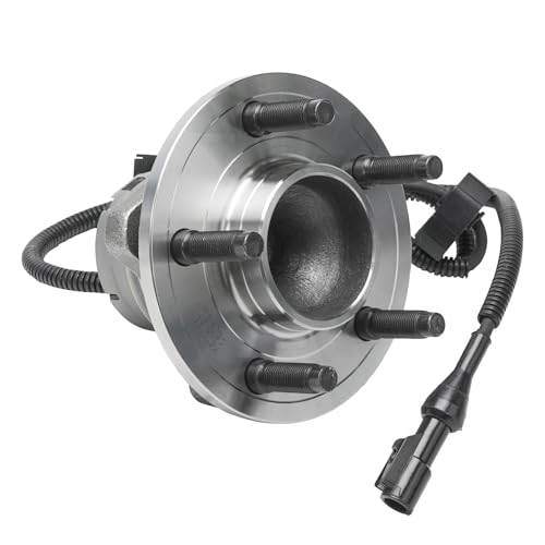 Image of Detroit Axle - Front 2pc Wheel Bearing Hubs for 2003-2005 Mercury Grand Marquis Lincoln Town Car Ford Crown Victoria, 2003-2004 Marauder, 2 Wheel Bearing and Hubs Assembly Set Replacement