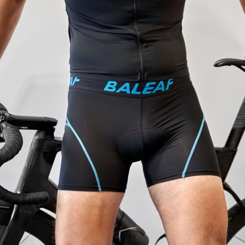 Image of BALEAF Men's Cycling Underwear 3D Padded Bike Shorts with Padding Road Biking MTB Liner Bicycle Gear Accessories