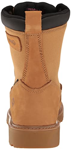 Wolverine Men's Floorhand Insulated Waterproof 8In Construction Boot, Wheat, 10 Wide #TOP2