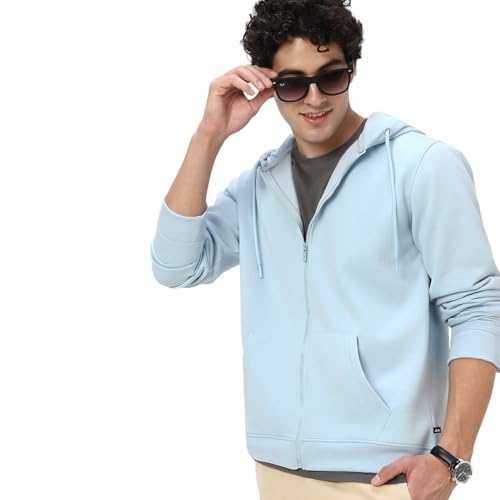 Image of Neostreak Men's Cotton Hooded Neck Zippered Sweatshirt