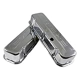 Assault Racing Products A9843 Chevy Big Block 454 Logo Chrome Tall Valve Covers BBC 396 427 454