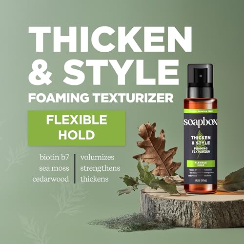 Texturizador espumante masculino espesso e estiloso