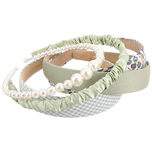 minkissy Girl Hair Accessory Cute Pearl Headbands for Girls Fashion Headbands Non Slips Headband Women Girls Headbands Set Different Pattern Pearl Headband