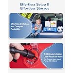 QPAU Inflatable Kids Bed, Toddler Travel Bed with Sides, for Camping, Traveling, Hotel, or Home Use, Hand Pump Included - Image 5