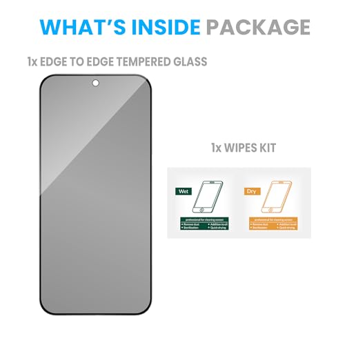 Image of ArmourPro Privacy Tempered Glass for Realme 16 Pro - Anti-Spy Anti Peeping Screen Protector, 9H Hardness, Edge-to-Edge Coverage, Ultra Thin, Bubble-Free Installation Kit | Black