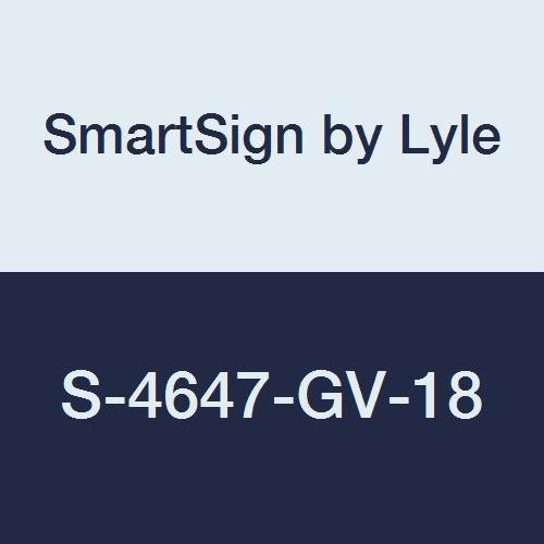 Panneau V en aluminium projetant l'équipement de pompiers Smartsign S-4647-AV-18