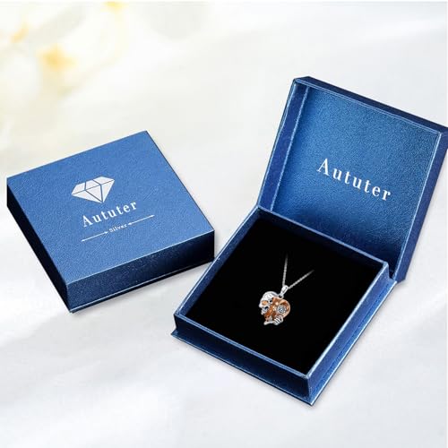 Image of S925 Sterling Silver Skull Pendant Necklace Heart Crystal Birthstone Skull Necklace Gothic Jewlery Gifts