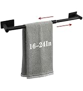 Black Coat Hook Rack with 6 Hooks for Bathroom or Entryway