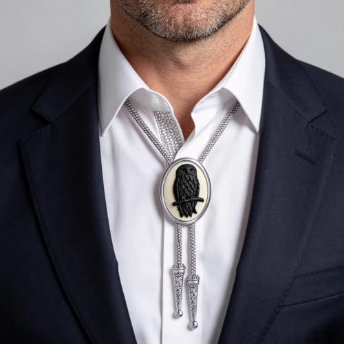 Image of Jeilwiy Bolo Tie for Men, Western Bolero Tie Cowboy Ties Native American Cowgirl Bolo Tie Accessories for Men Women