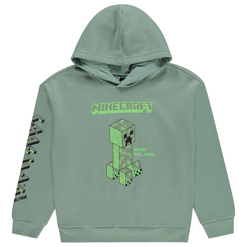 Ensemble sweat à capuche et pantalon Minecraft garçon noir et vert - 3