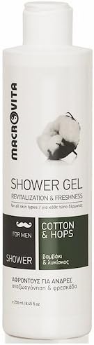 MACROVITASHOWER GEL MAN COTTON & BIO-LUPPOLO 250 ML.