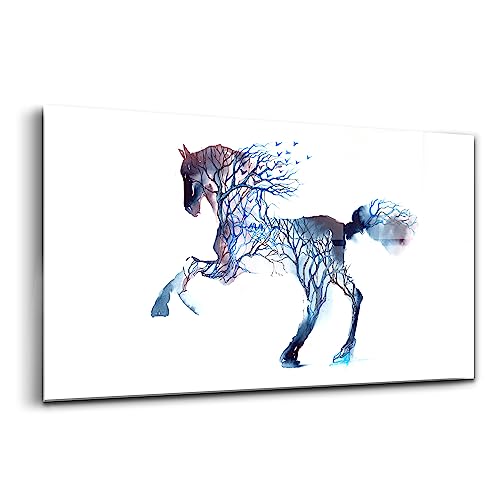 Verre coloré Wallfluent 140x70cm tableau peinture nature altruisme animal