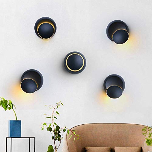 Applique LED ronde Eclipse pour un éclairage mural non éblouissant 14cm - 5