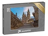 puzzleYOU: Puzzle 200 Teile „Pilgerstätte: Kathedrale von Santiago de Compostela“ – aus der Puzzle-Kollektion Christentum
