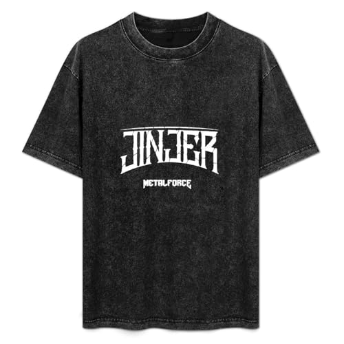 Jinjer Unisex T-Shirt Graphic Top Printed tee Mens Black Shirt L