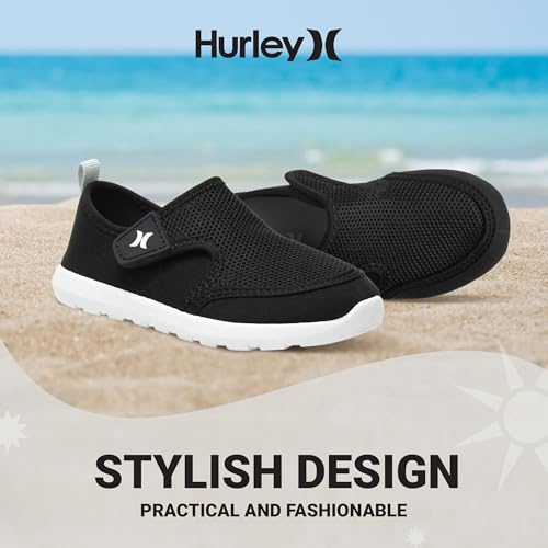 Hurley Kids Toddler Water Shoes Spence- Quick-Dry Water Shoes for Boys and Girls, Lightweight, Easy Slip-On with Adjustable Upper - for Beach, Water Play and Pool Fun3
