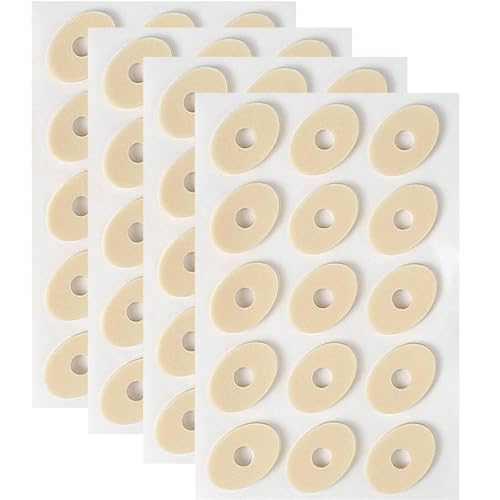 60 Pcs Corn Cushions for Feet Self Adhesive Callus & Corn Plasters - Soft Latex Foam Pads - Waterproof Oval Shaped Toe & Foot Protectors - Suitable for Foot & Heel Pain Relief