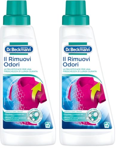 Dr. Beckmann El removedor de olores | Elimina los olores persistentes y persistentes | Para una ropa siempre fresca | Agradable fragancia | 500 ml (Paquete de 2)