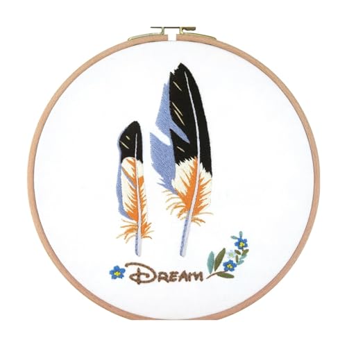 Kit broderie adulte point de croix toile imprimée NingBright DIY