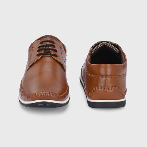 Image of Centrino Men's Casual Shoes |Stylish Lace-Up Design | Soft Cushioned Insole for Comfort | Lightweight & Breathable |Oxfords Walking, Office Comfortable Shoe |Classy Sneakers with Extra Comfort (7631)