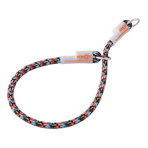 Howgo Slip Collar Climbing Rope Cinch Collar，Dog Training-For No Pull Leash Walking,Round Martingale Dog Collar For Small Medium Large Dogs (Medium, Orange) #TOP26